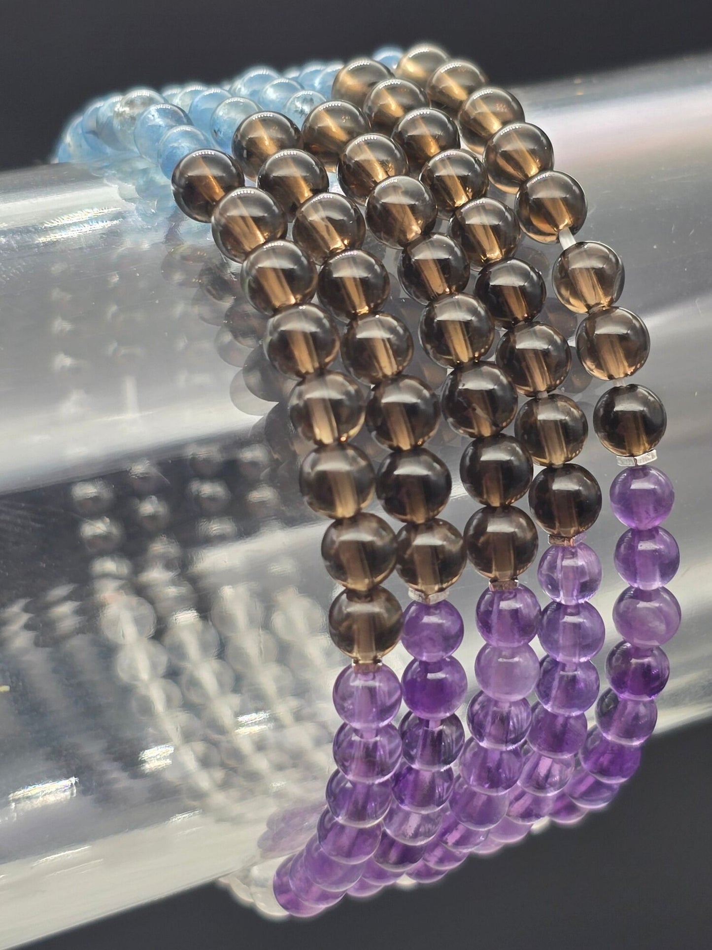 Connect With Spirit Royal Intention Gemstone Stretchy Bracelet