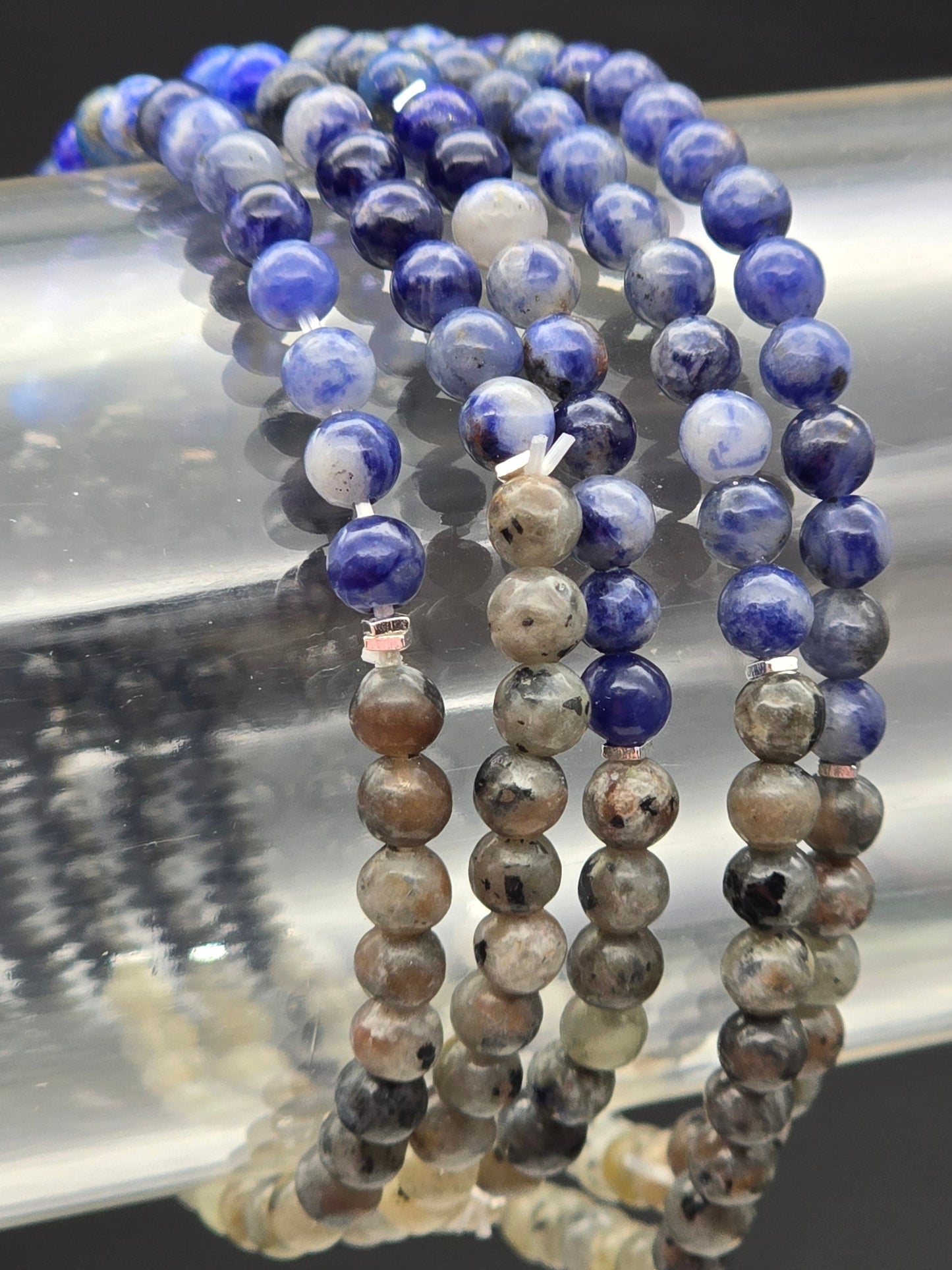 Trust Yourself Royal Intention Gemstone Stretchy Bracelet