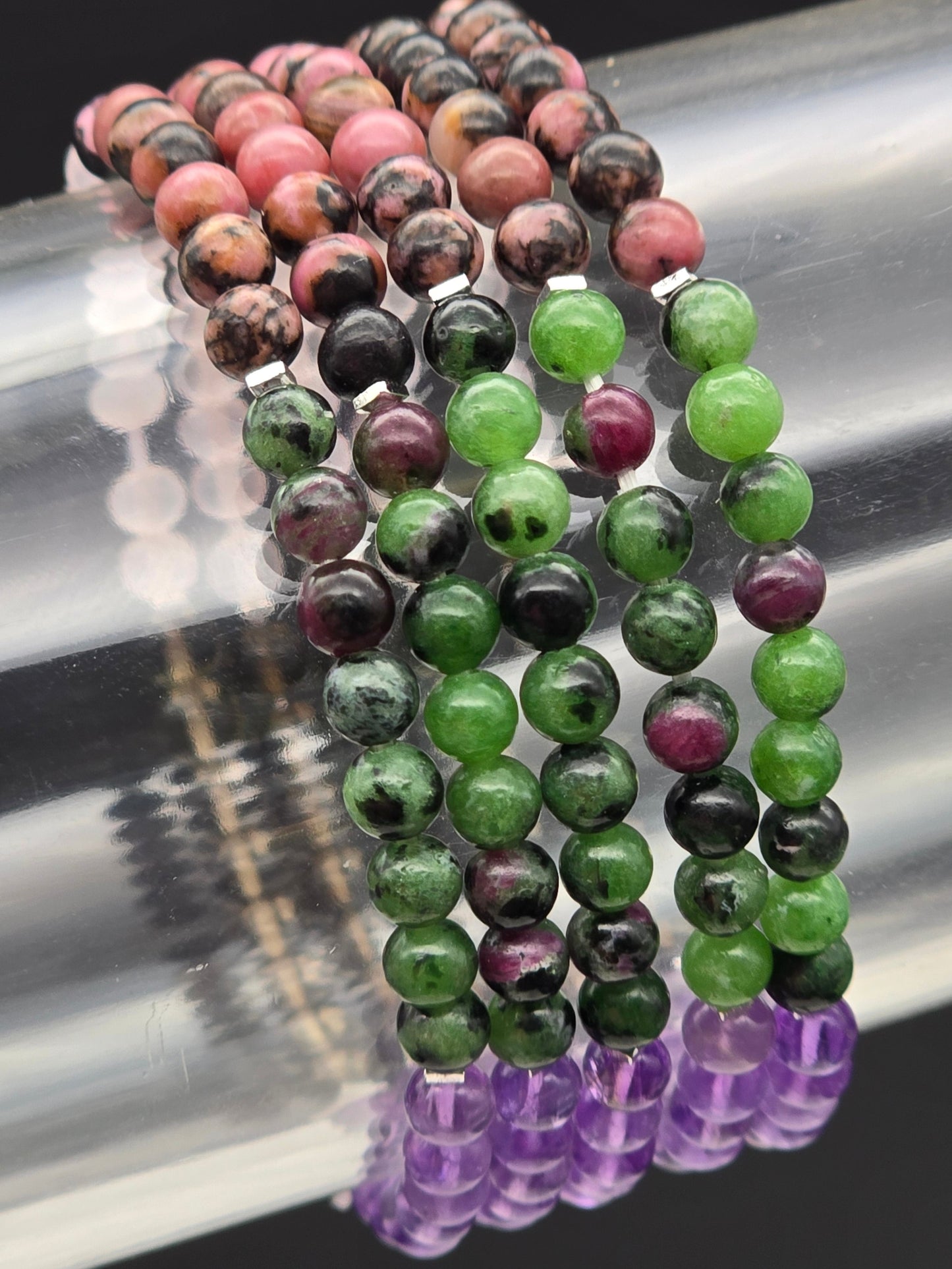 Overcoming Grief - Royal Intention Gemstone Stretchy Bracelet