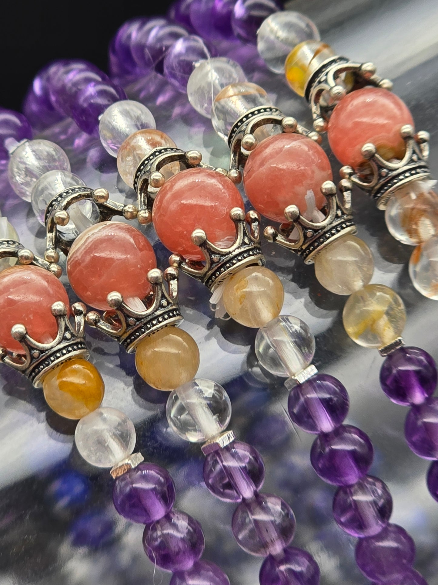 Crystal Family - Royal Intention Gemstone Stretchy Bracelet