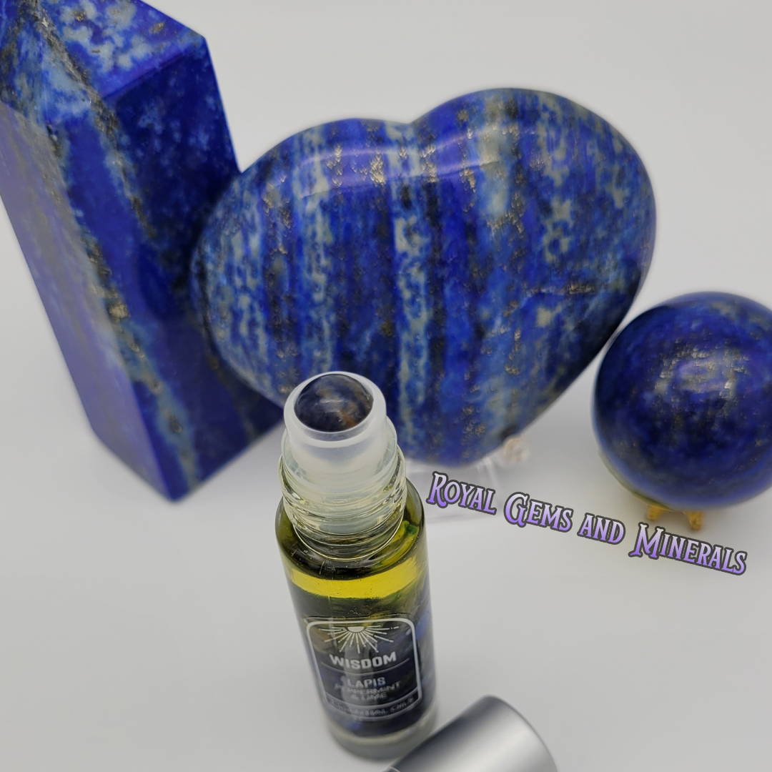 Crystal Infused Essential Oils With Crystal Chips & Roller Balls