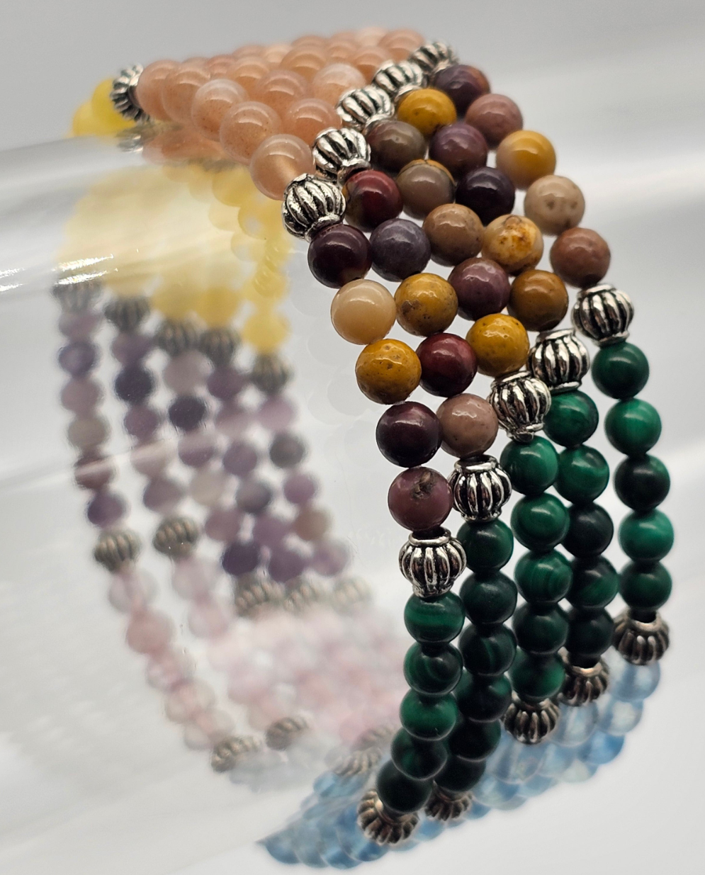 Circle of Companionship Royal Intention Gemstone Stretchy Bracelet