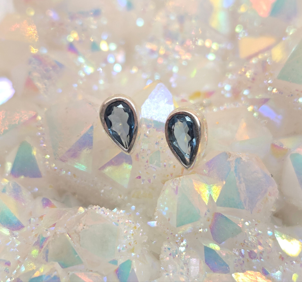 London Blue Topaz Post Earrings