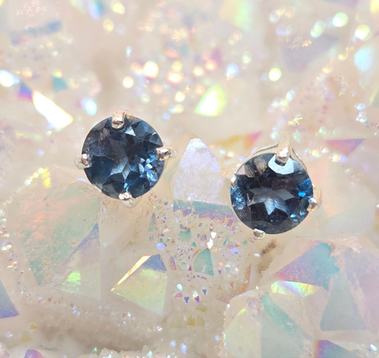 London Blue Topaz Post Earrings