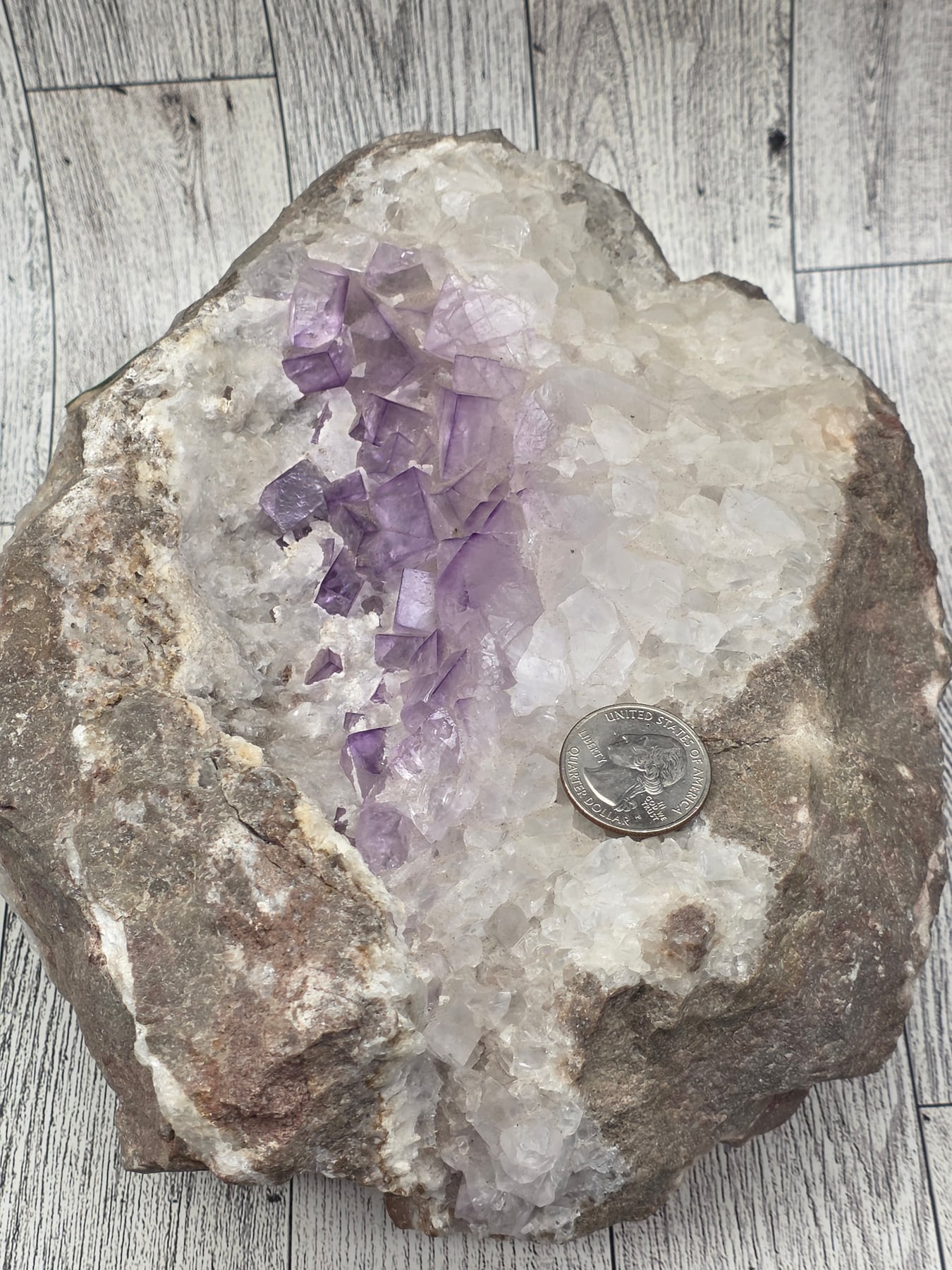 Large Natural Fluorite Cluster
