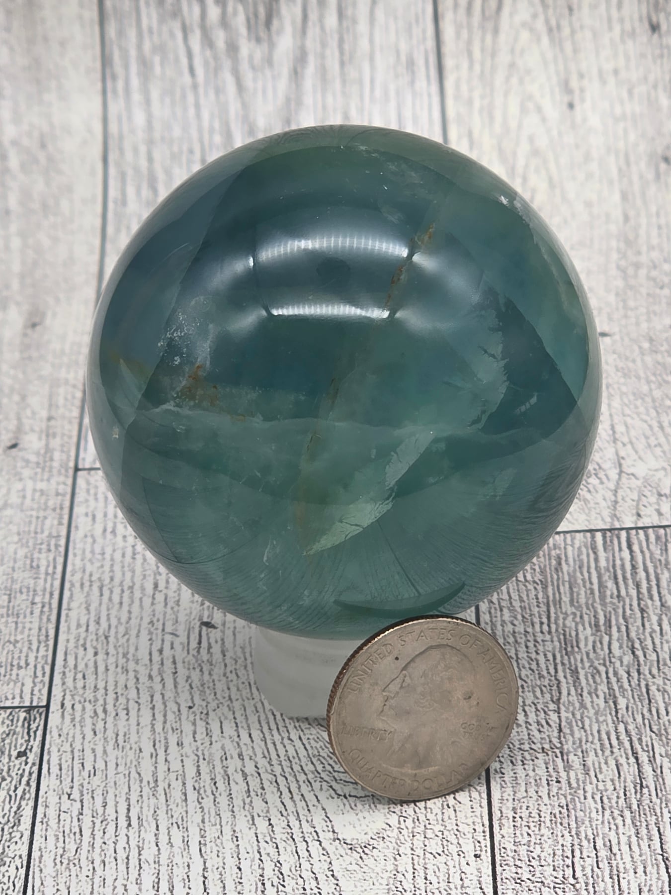 Green Fluorite Sphere