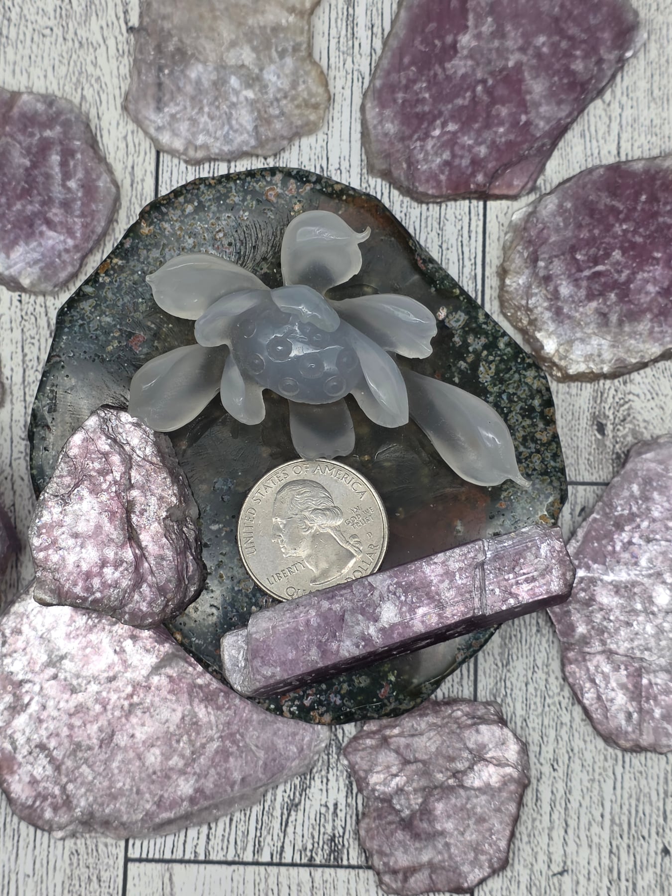 Natural Lepidolite Slab