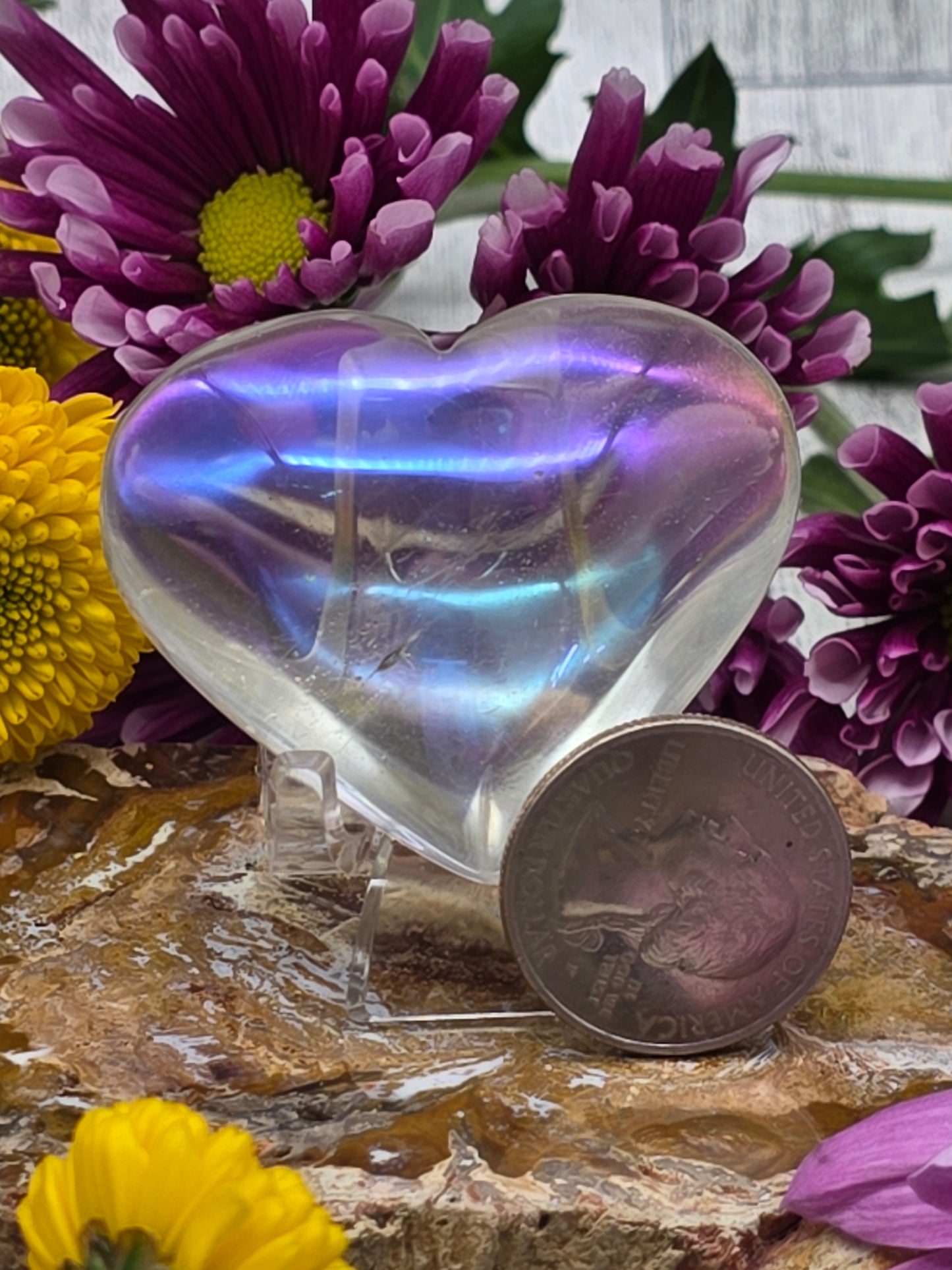 Angel Aura Quartz Heart