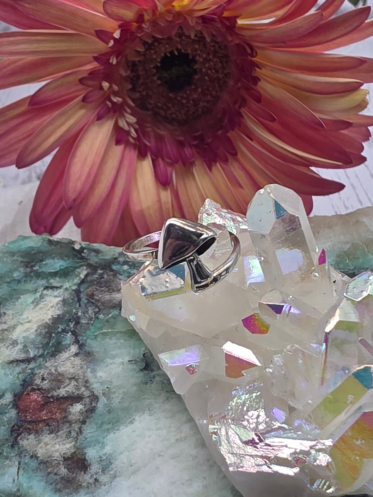 Sterling Silver Mushroom Ring