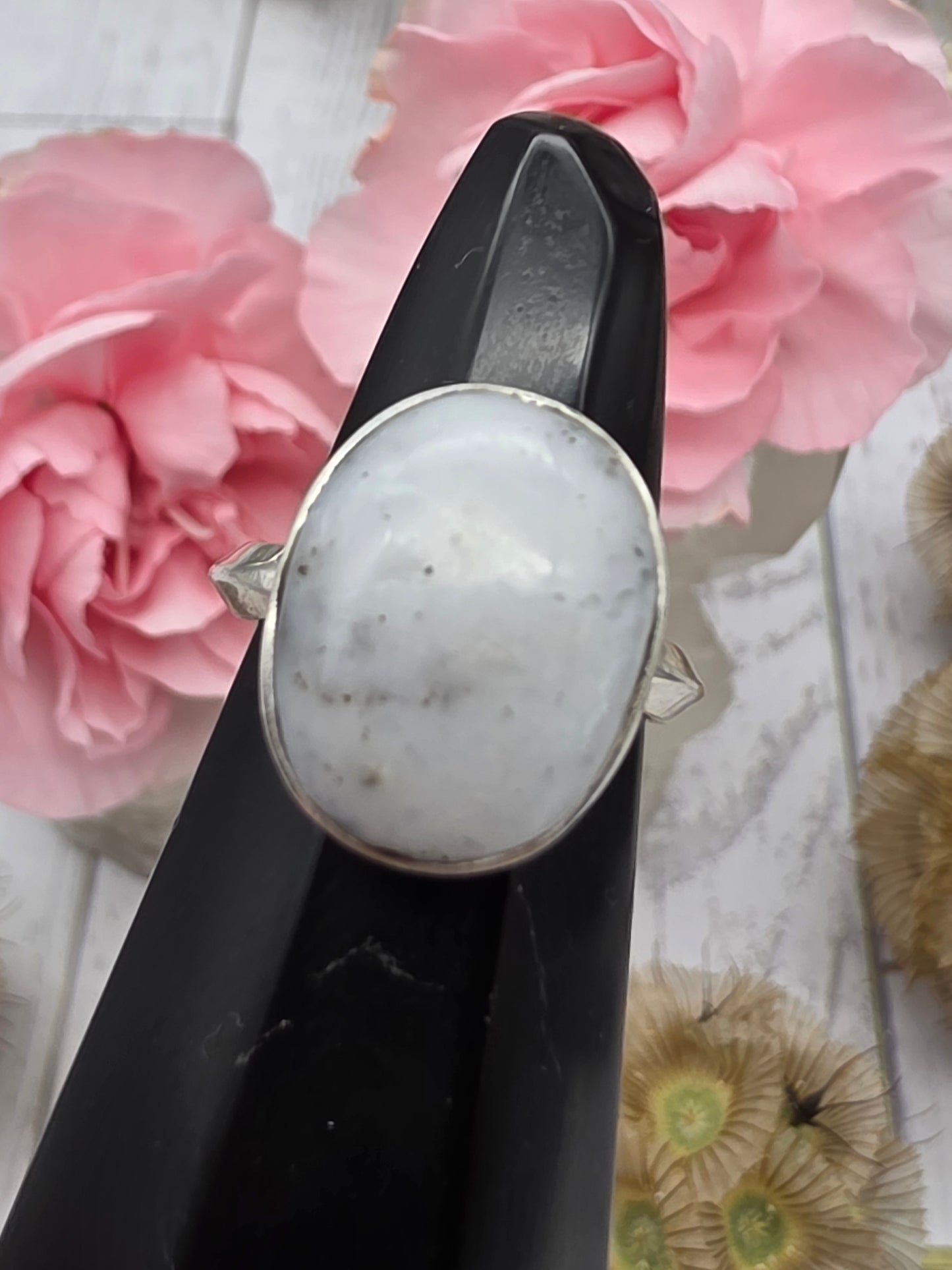Dendritic Opal Ring