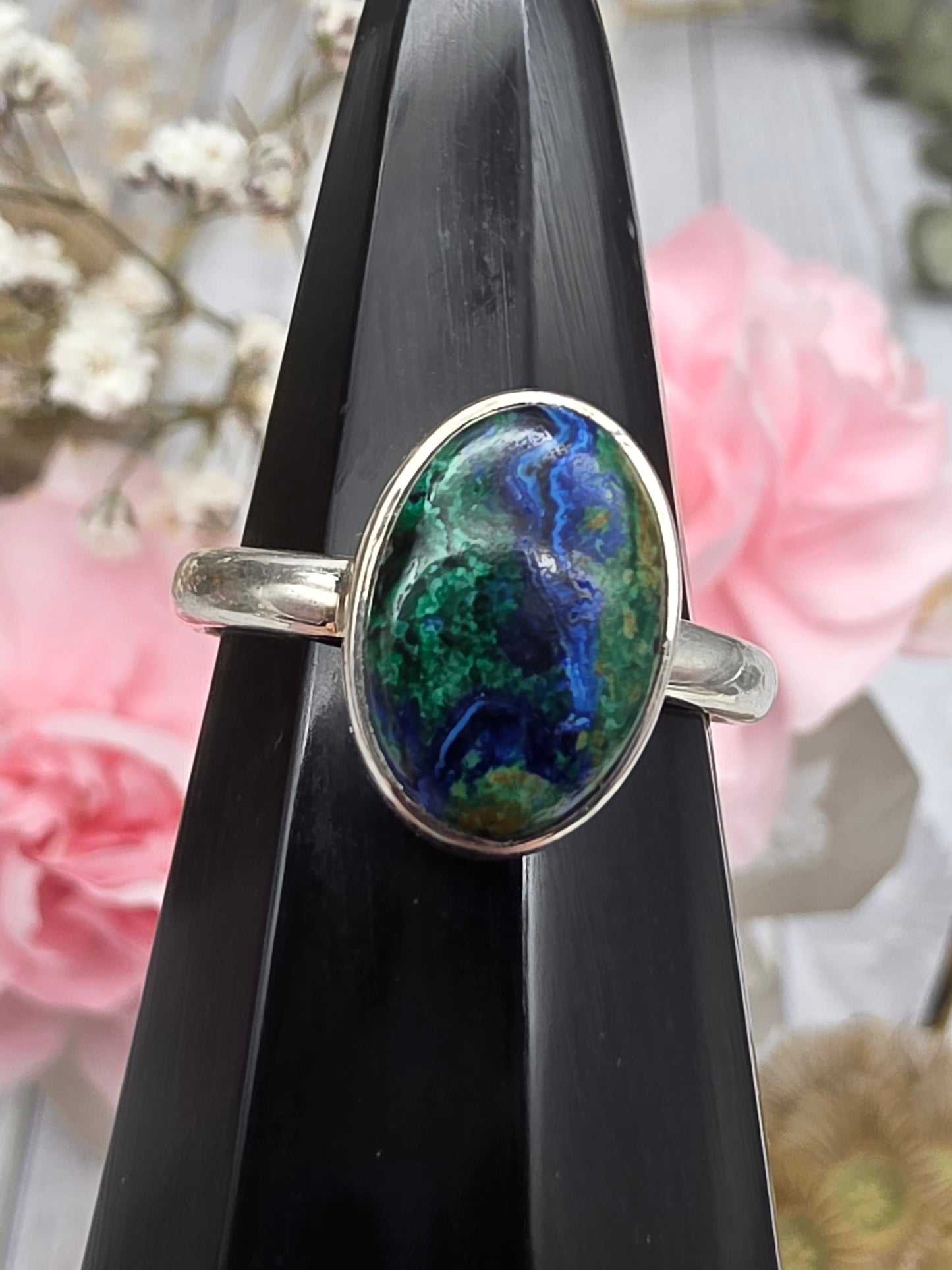Oval Azurite Ring