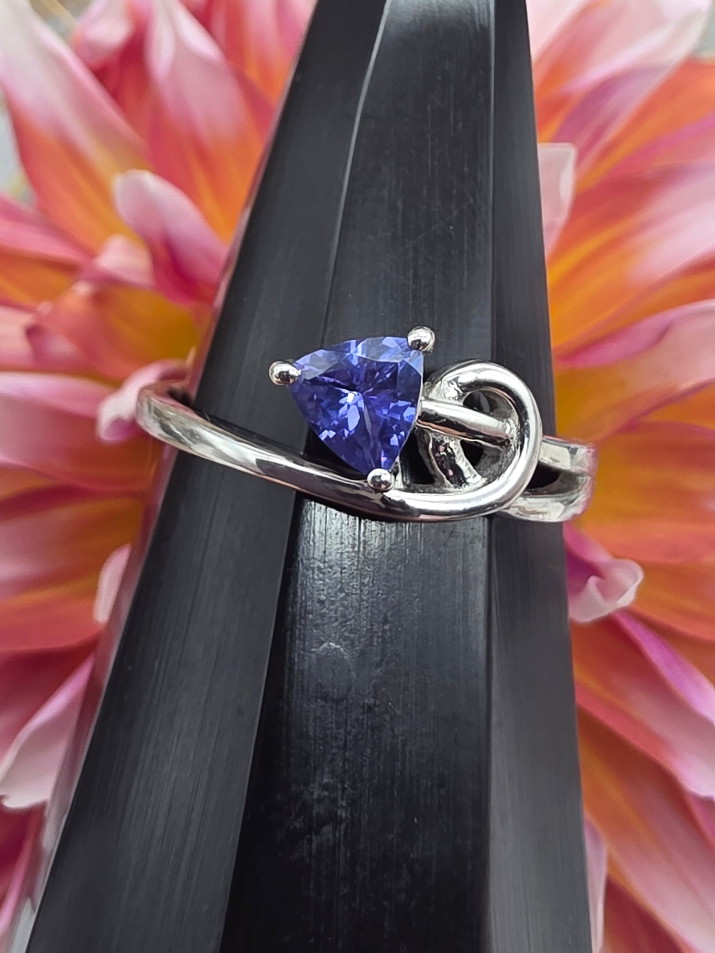 Tanzanite Arrow Style Ring