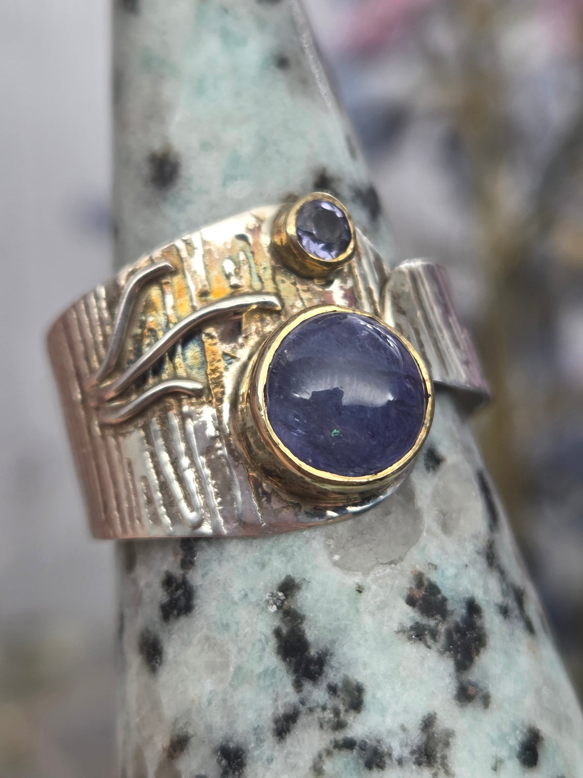 Modern Adjustable Tanzanite Ring