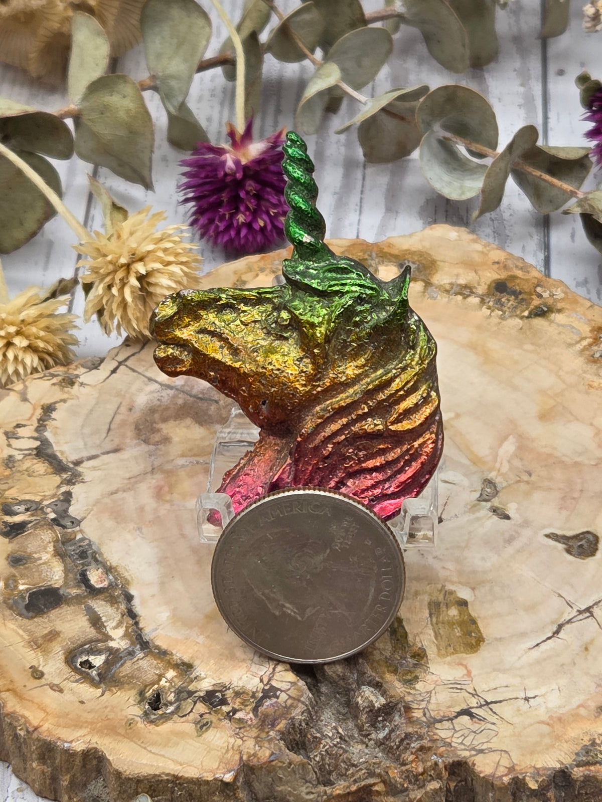 Bismuth Unicorn Head