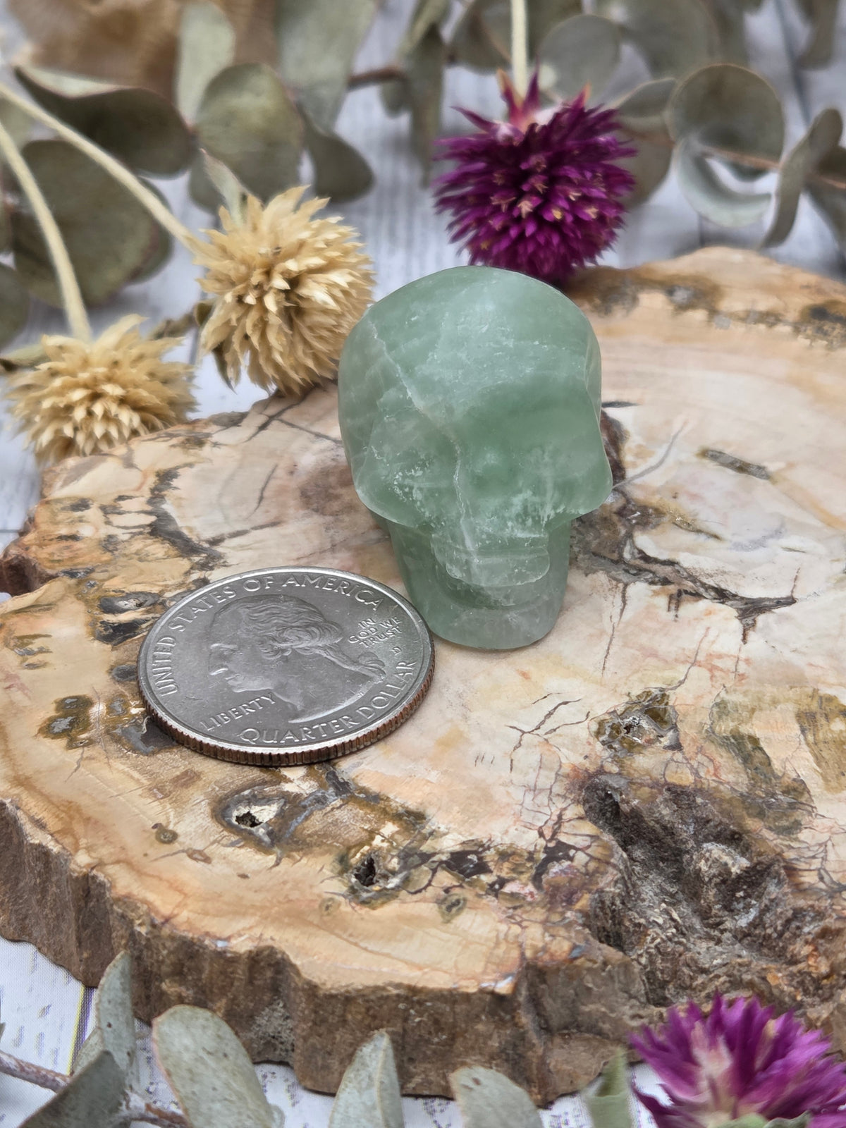 Fluorite Skull