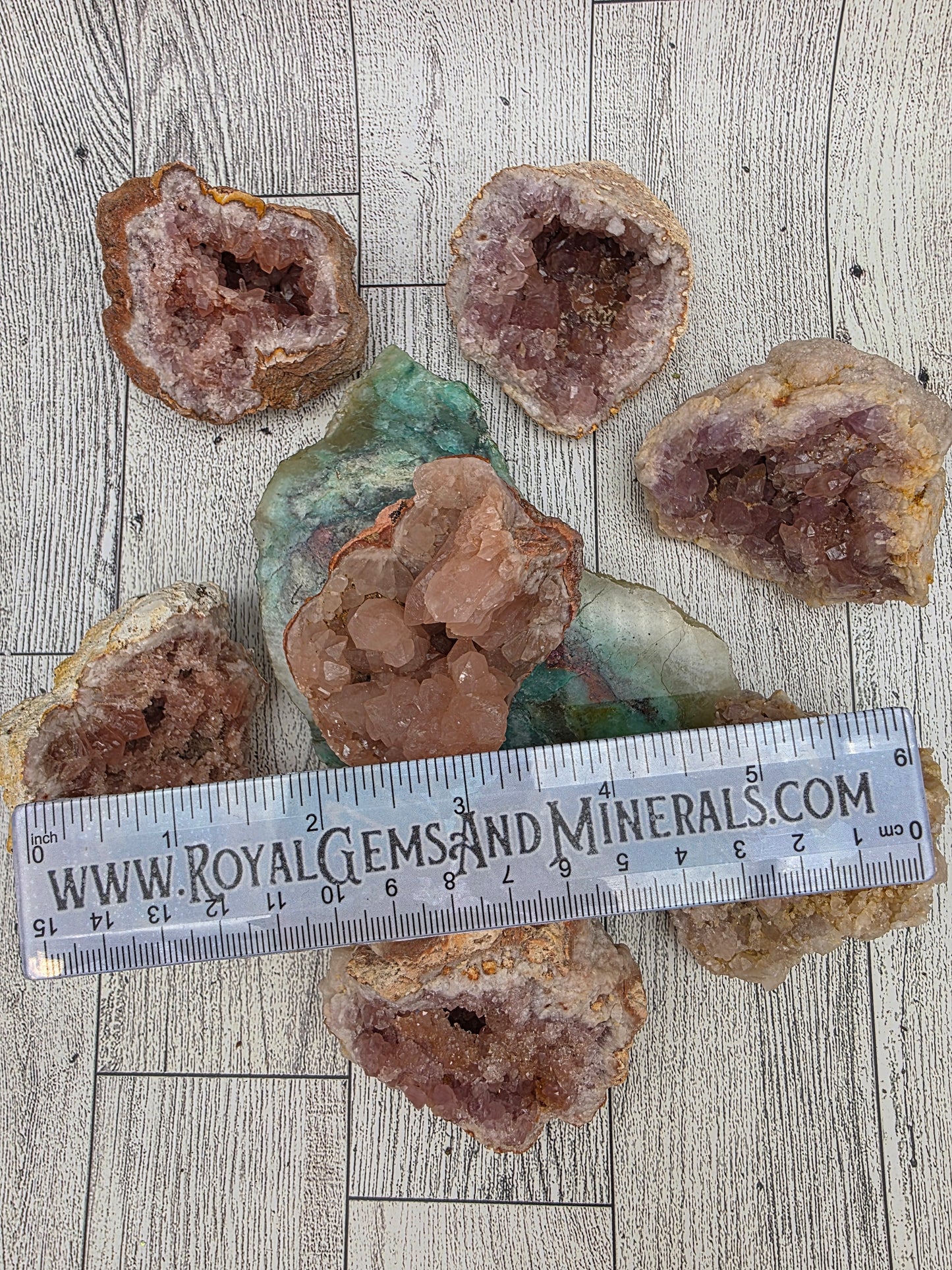 Raw Pink Amethyst - size reference