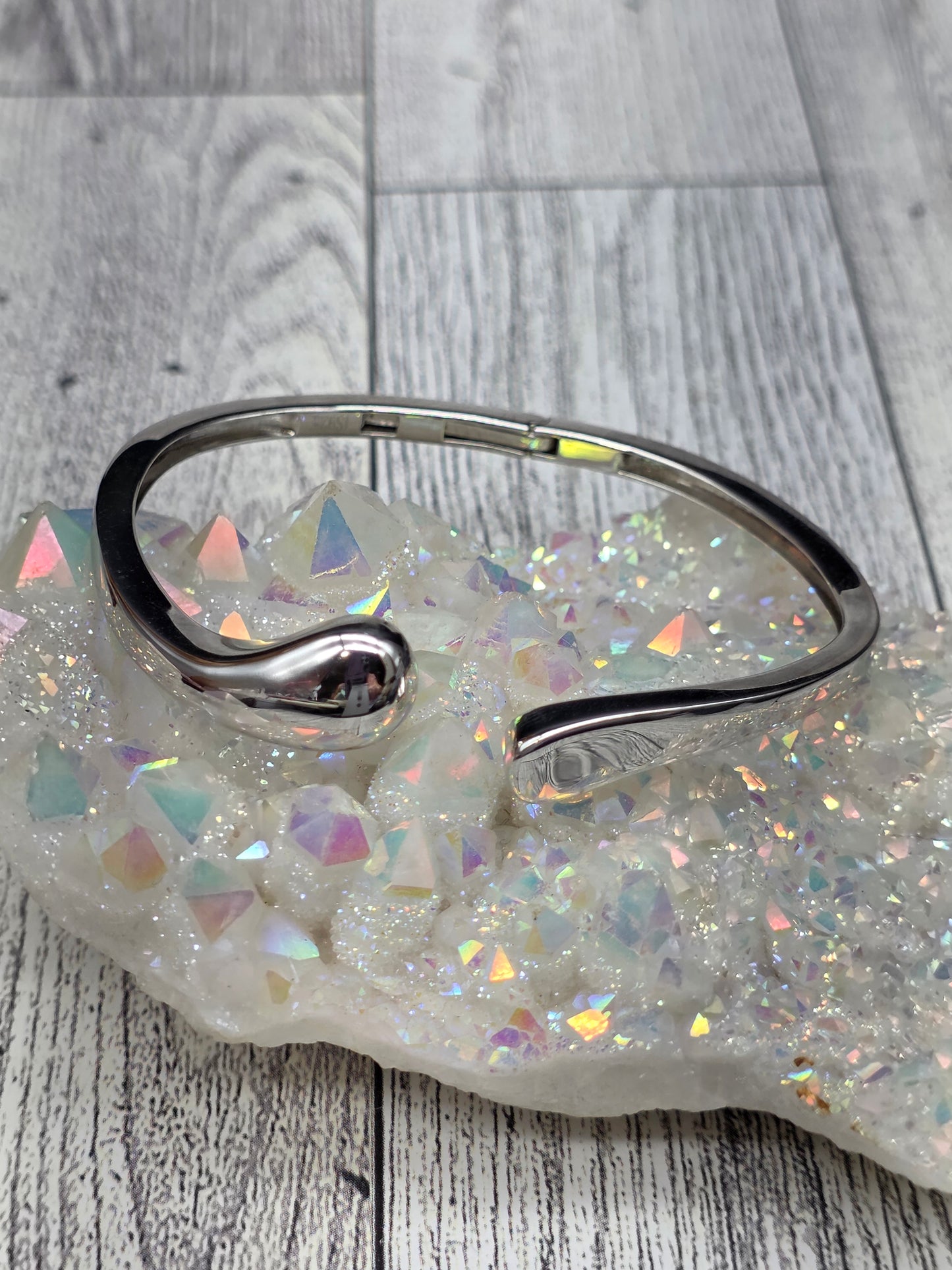 Sterling Silver Hinged Cuff Bracelet