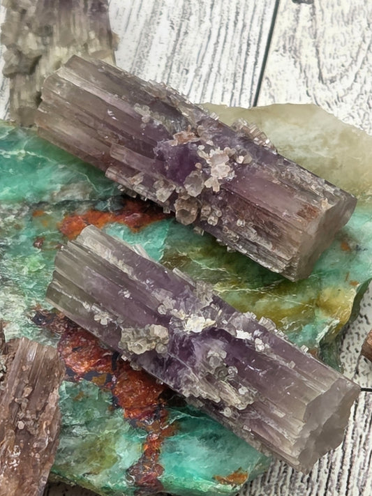 Bi-Colored Aragonite Crystal Specimen
