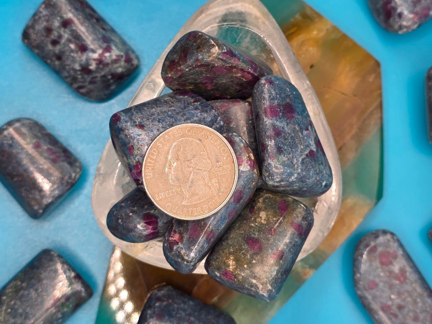 Ruby in Kyanite Tumble
