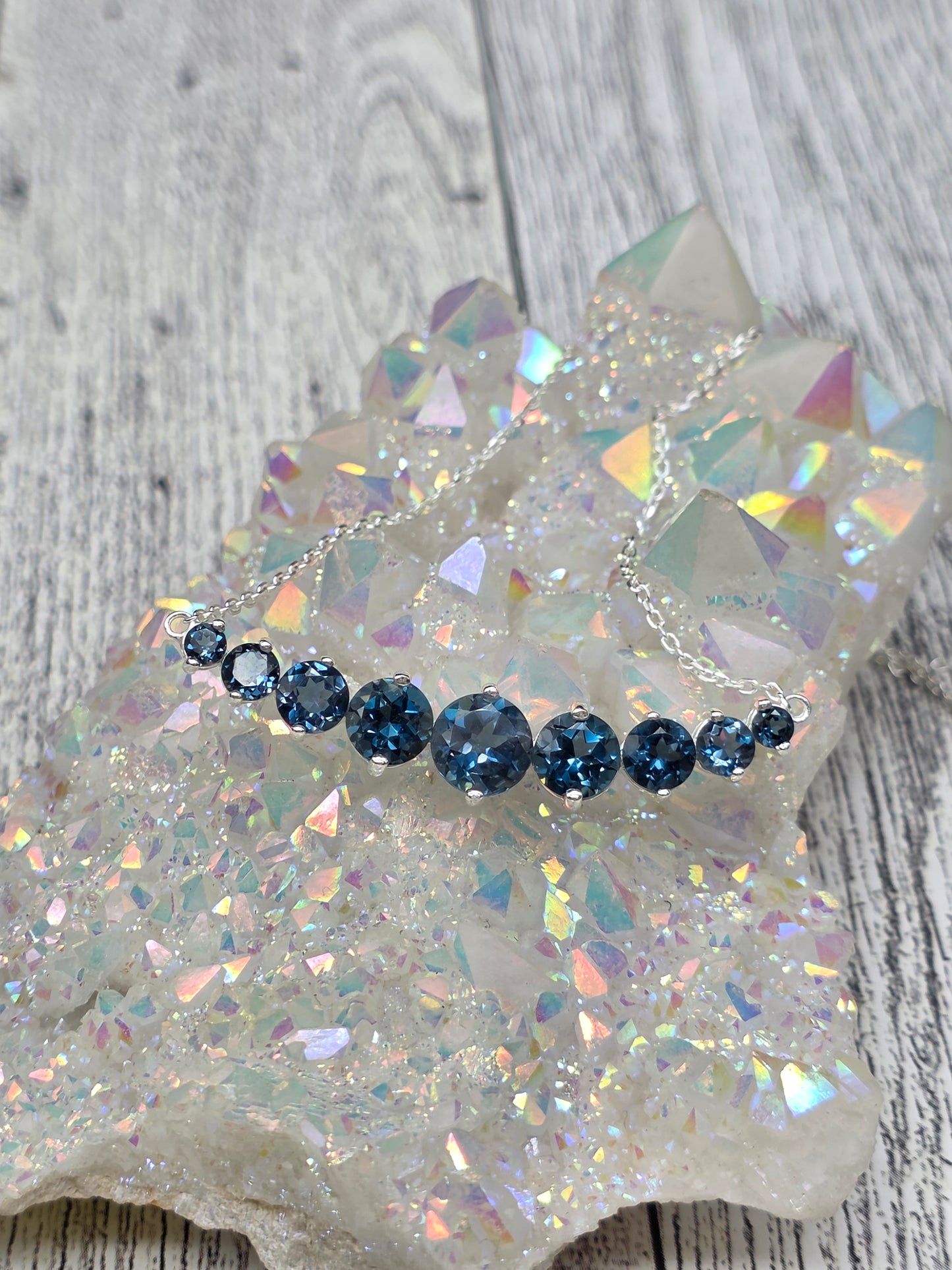 London Blue Topaz Necklace