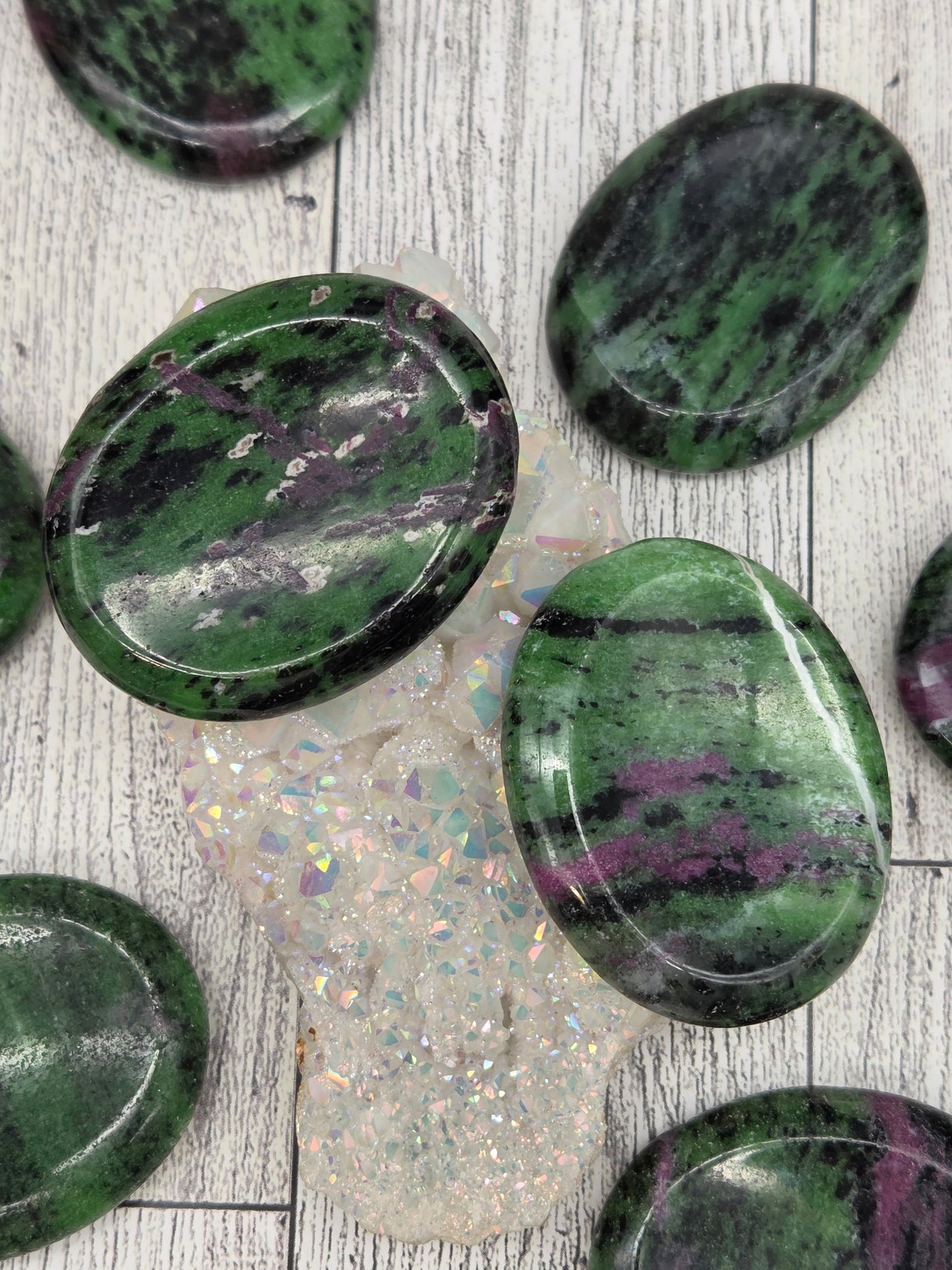 Ruby Zoisite Worry Stone