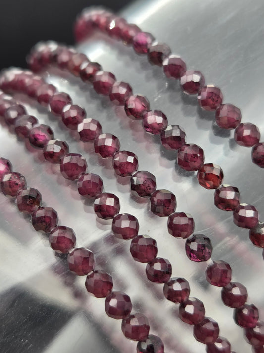 Purple Garnet Stretchy Bracelet