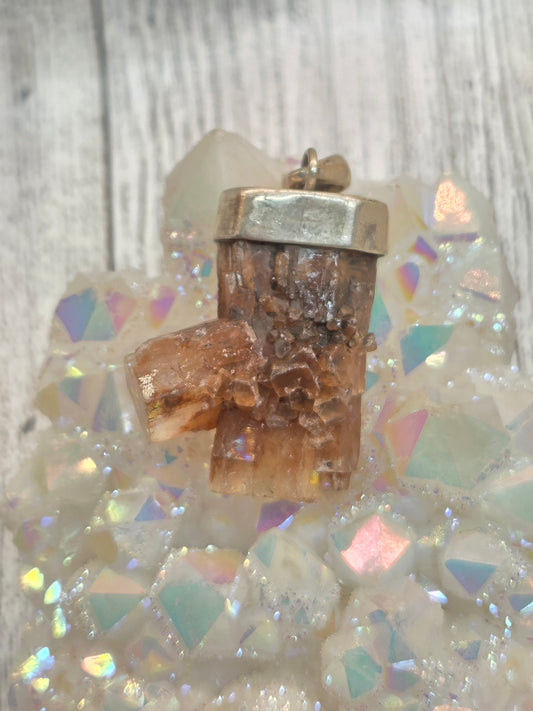 Aragonite Pendant in Sterling Silver
