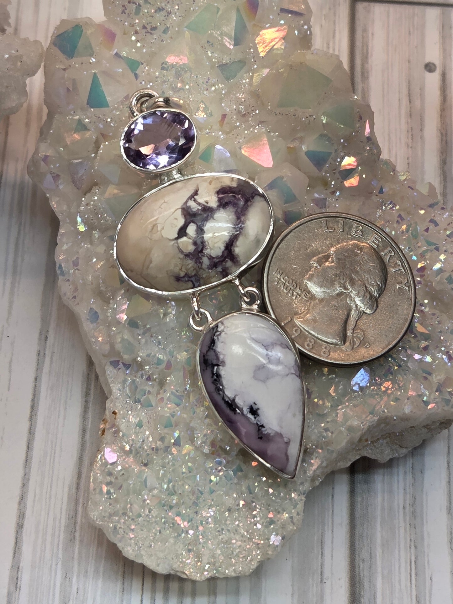 Tiffany Stone and Amethyst Pendant