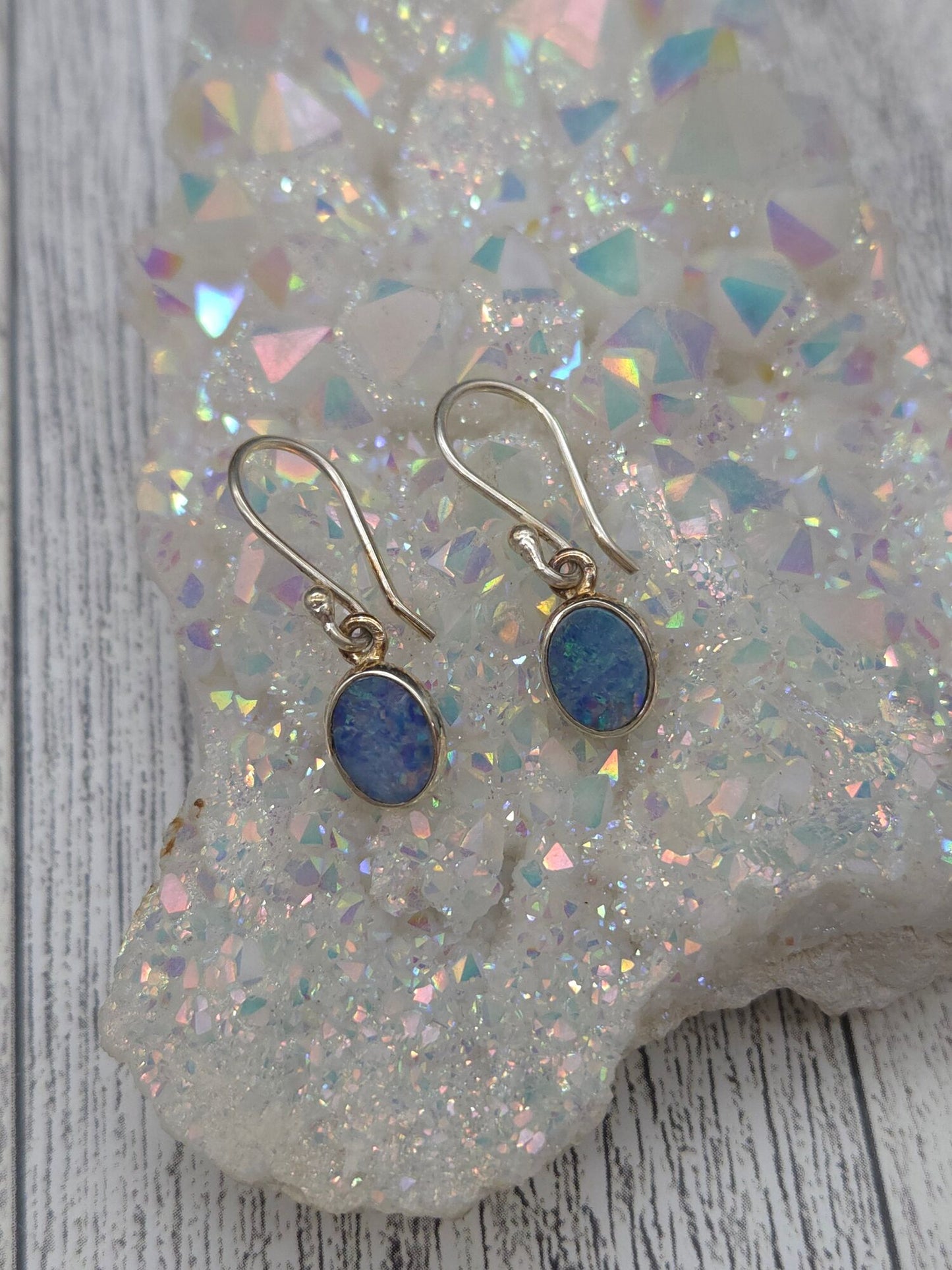 Boulder Opal Hook Earrings