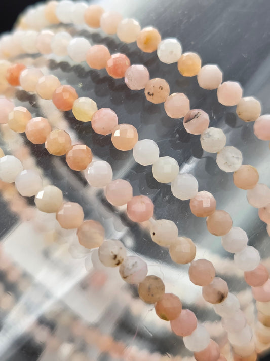 Pink Opal Stretchy Bracelet
