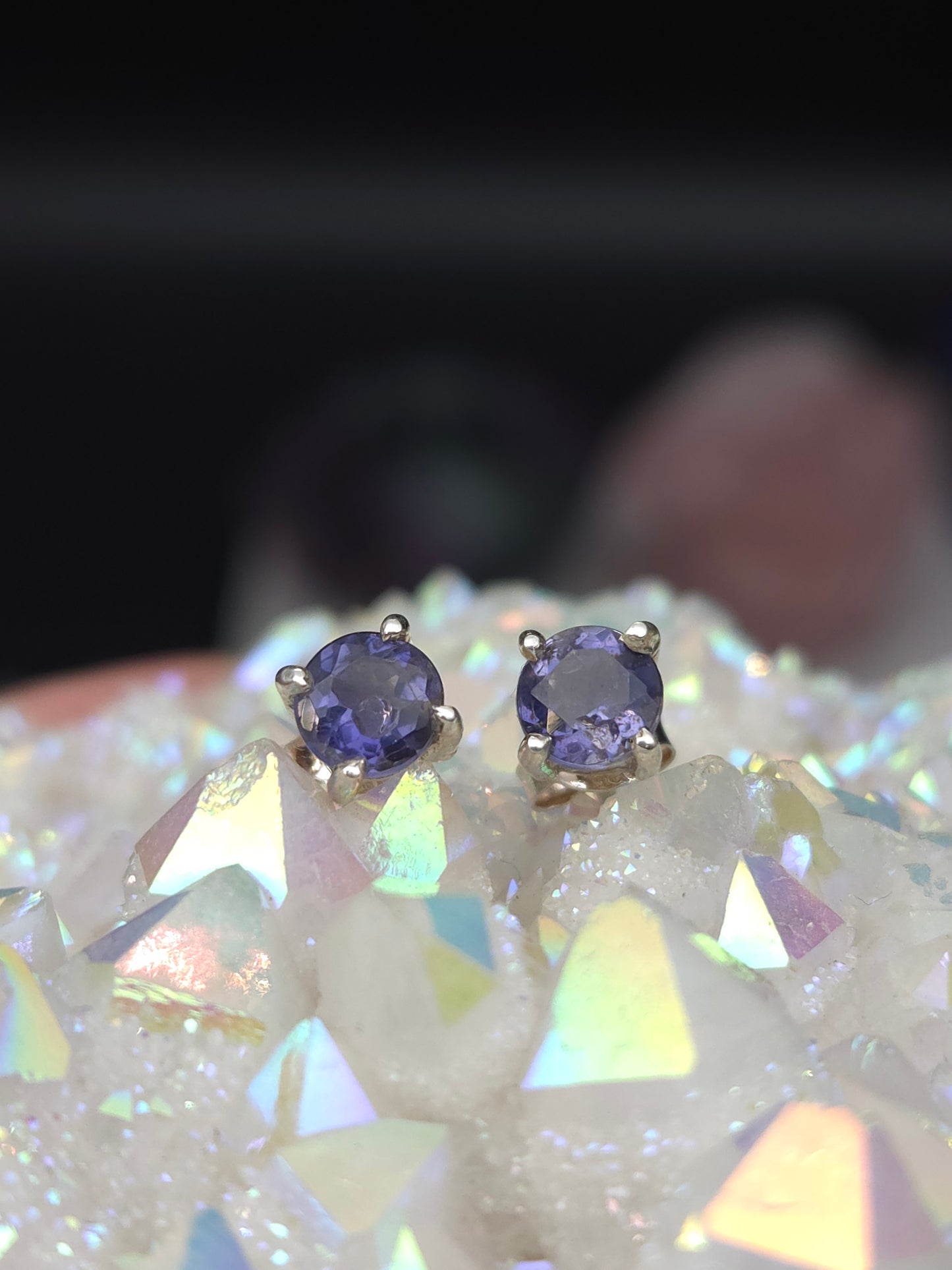 Iolite Post Earrings