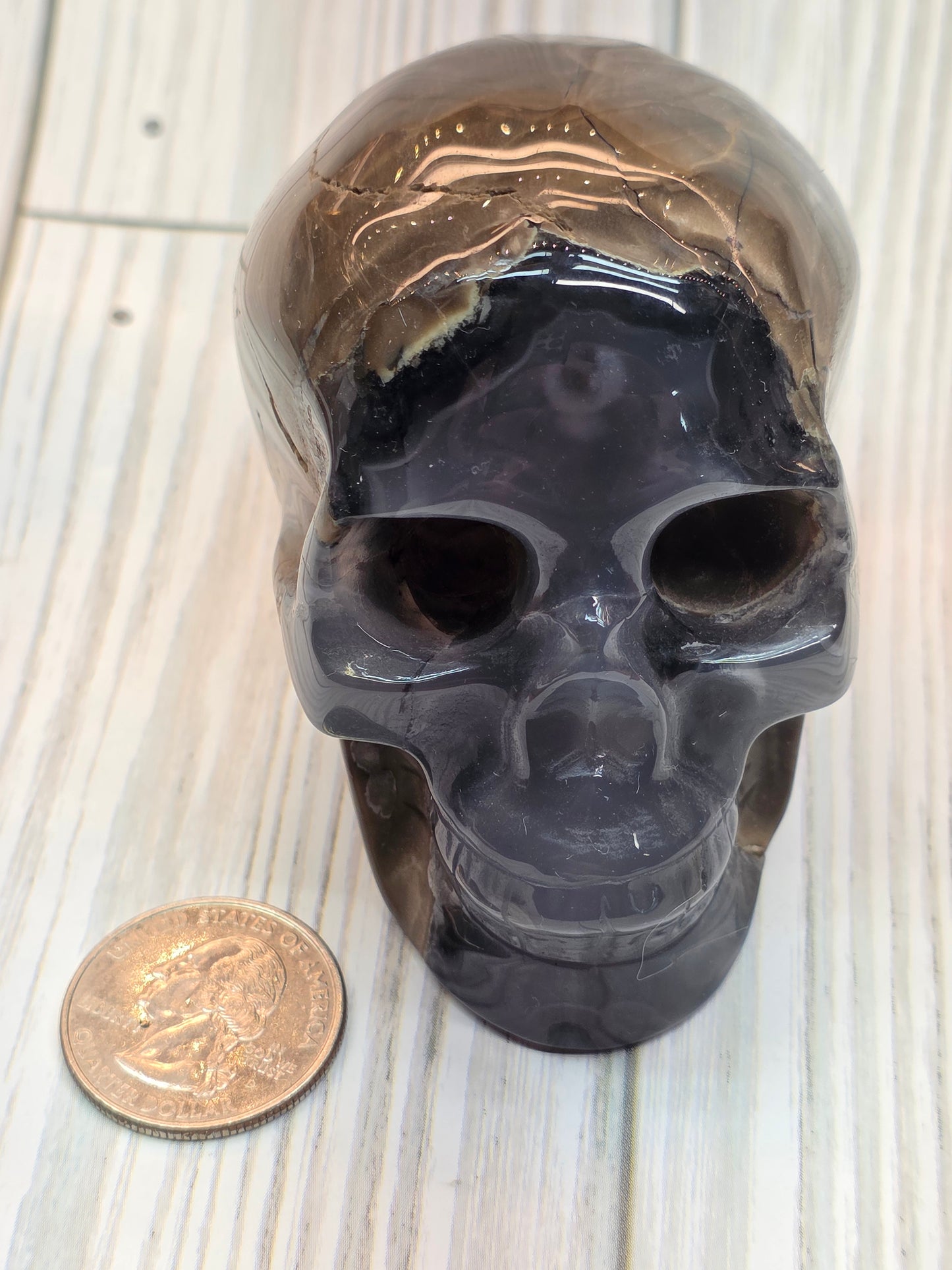 Volcanic Agate Skull