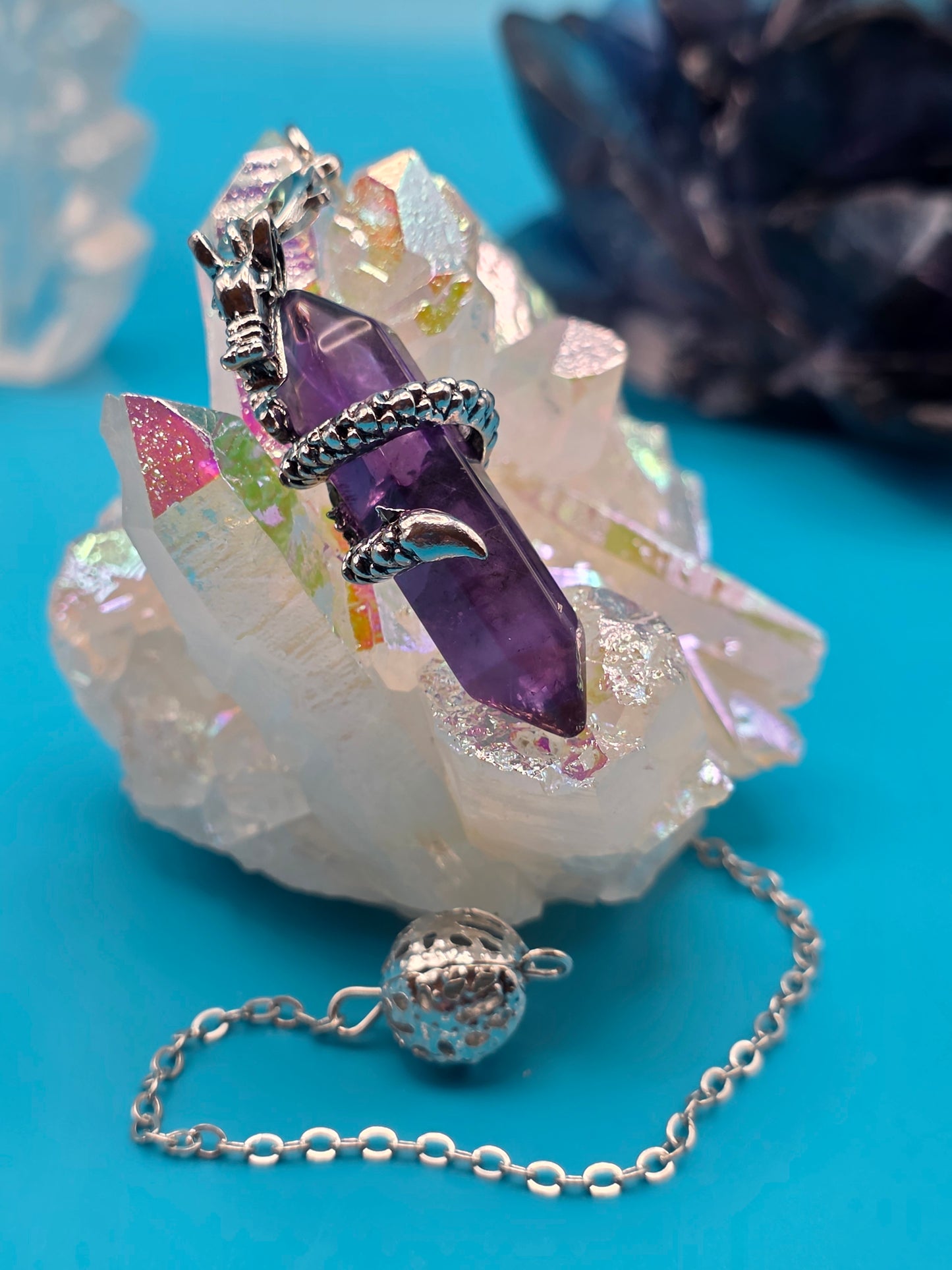 Dragon Amethyst Pendulum