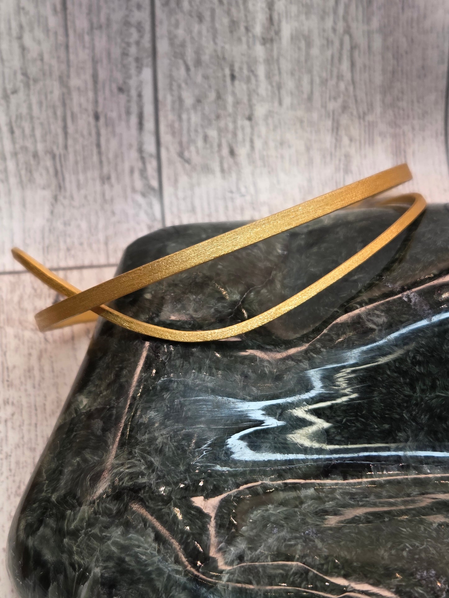 18KT Brushed Gold Cuff