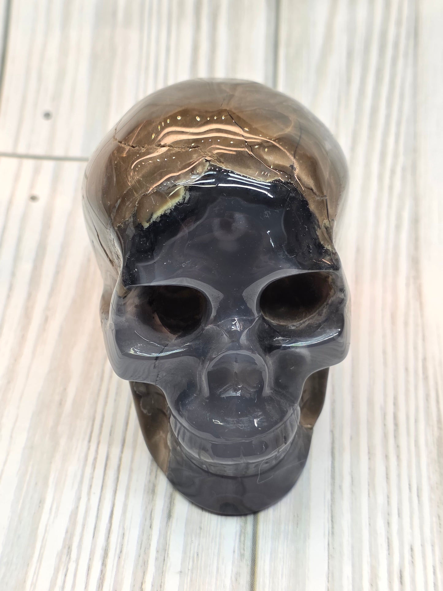 Volcanic Agate Skull