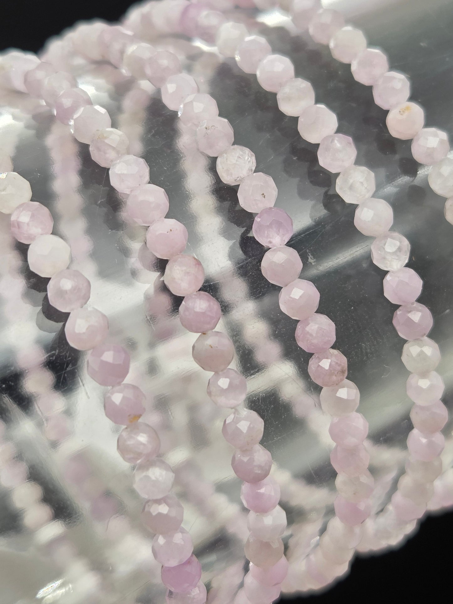 Kunzite Faceted Stretchy Bracelet
