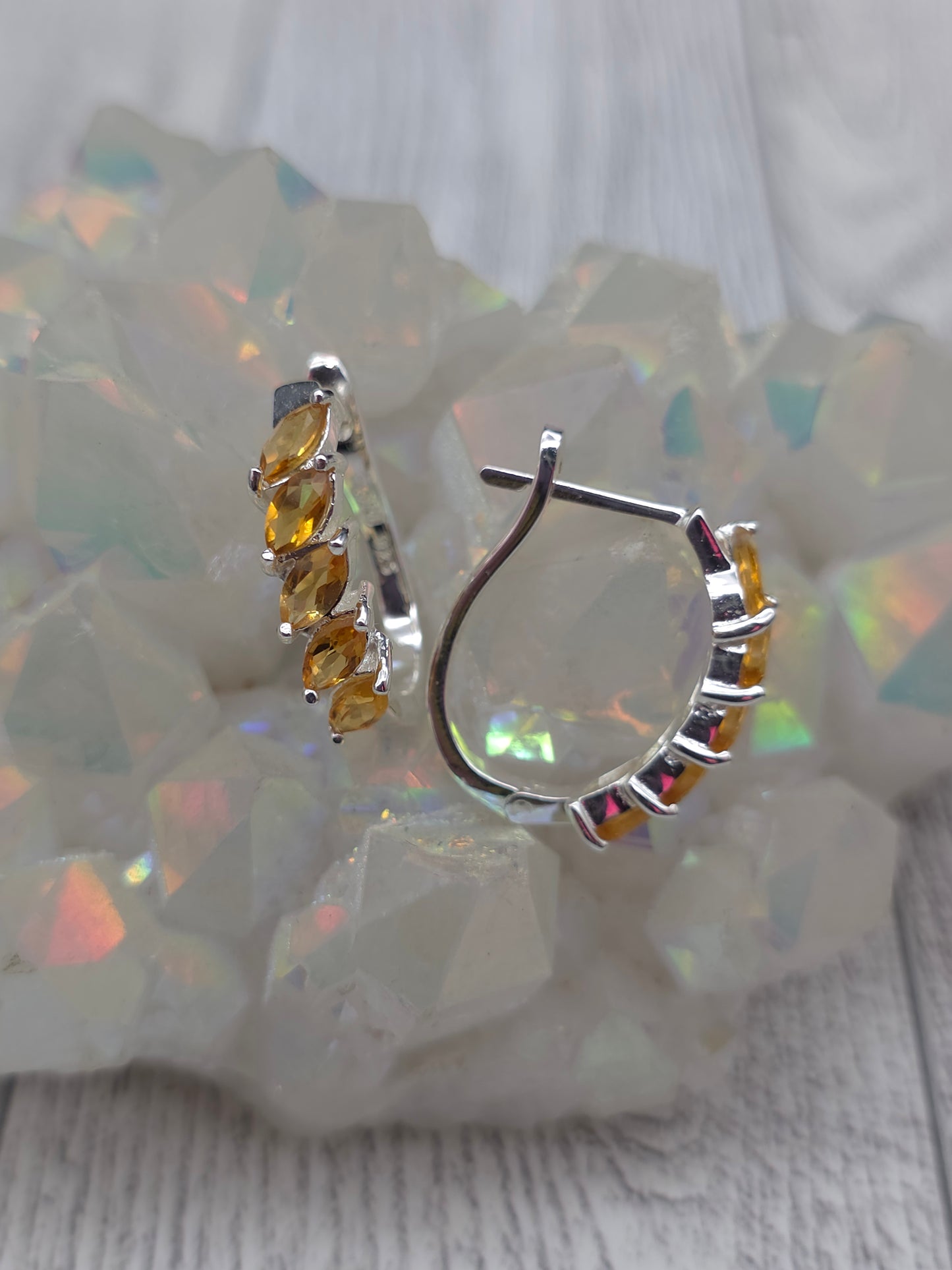 Marquis Citrine Earrings