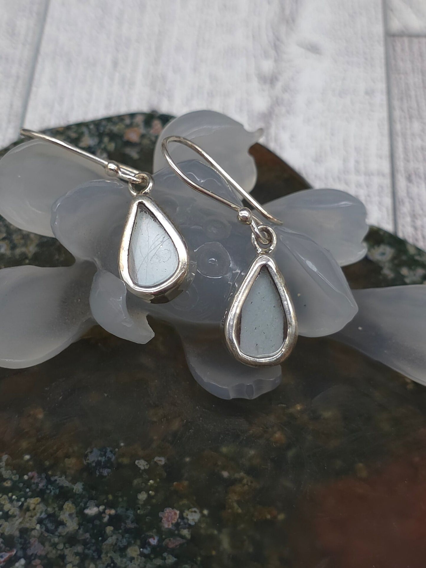 Dainty Butterfly Earrings - detail shot