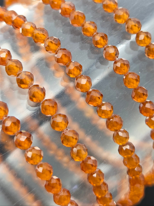 Orange Garnet Stretchy Bracelet