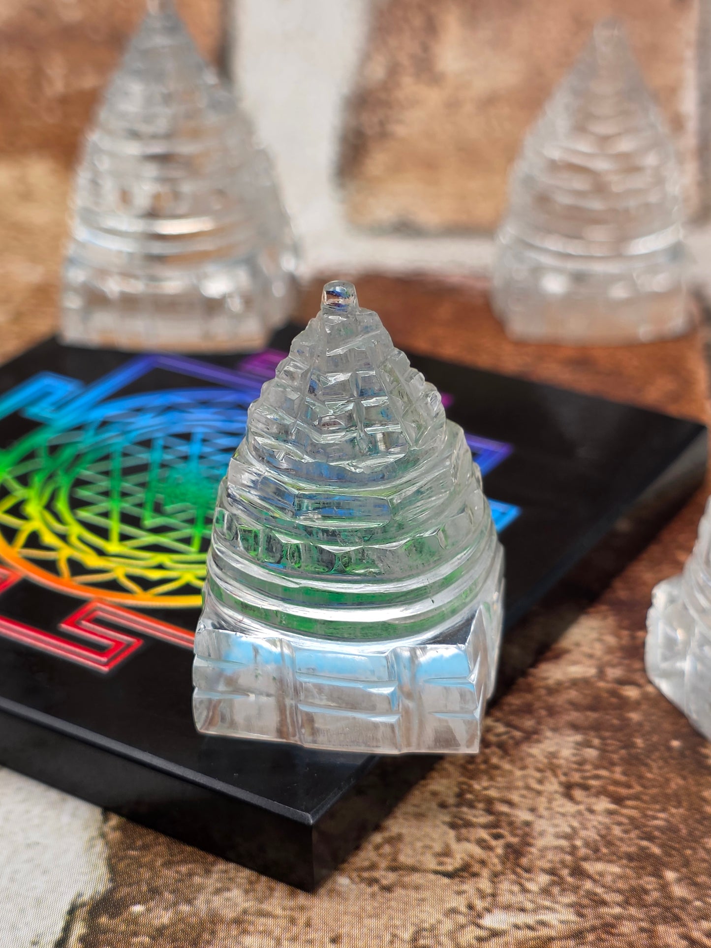 Clear Quartz Sri Yantra