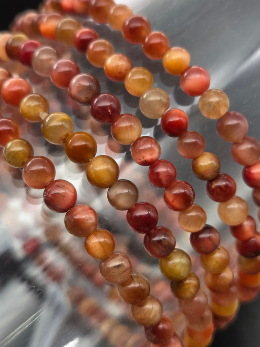 Pink Tiger Eye Stretchy Bracelet