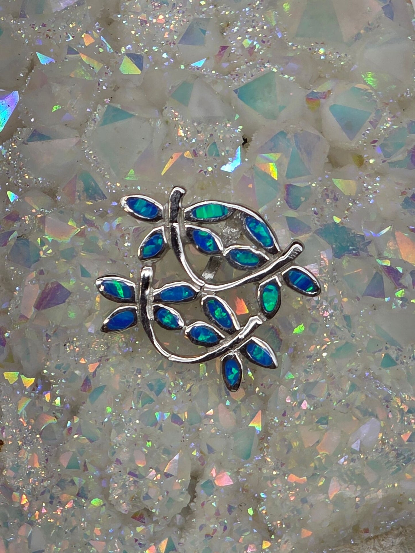 Opal Dragonfly Pendant - alternate view