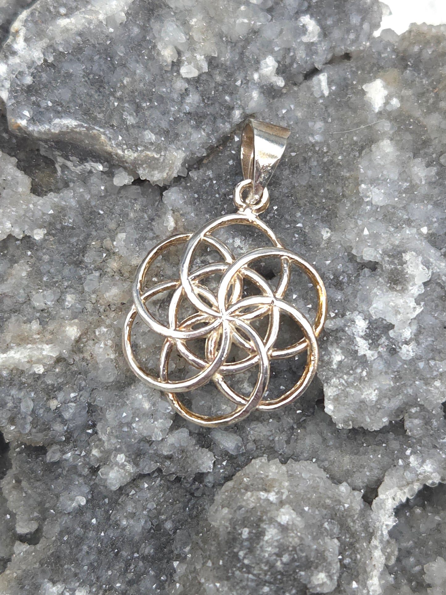 Sterling Silver Flower of Life Pendant