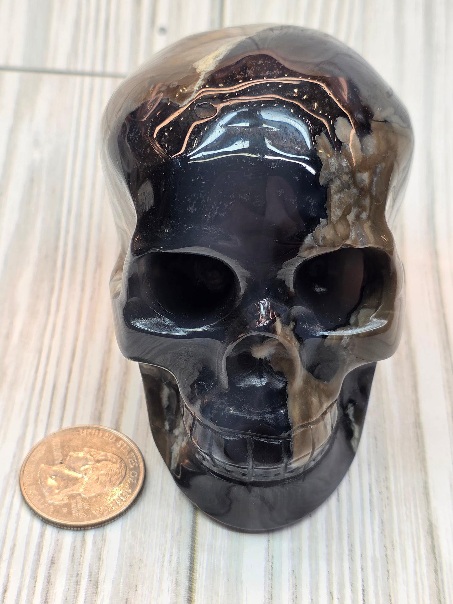 Volcanic Agate Skull