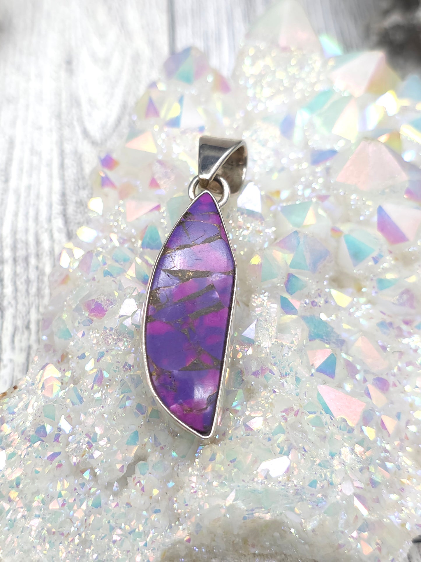 Purple Copper Turquoise Pendant