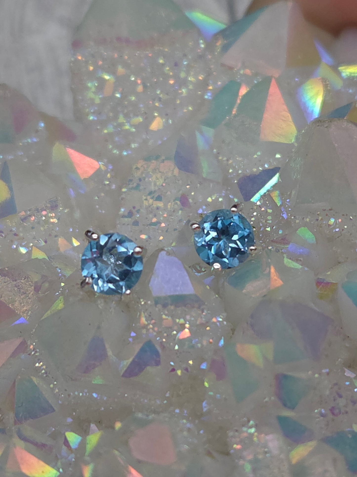 Swiss Blue Topaz Earrings