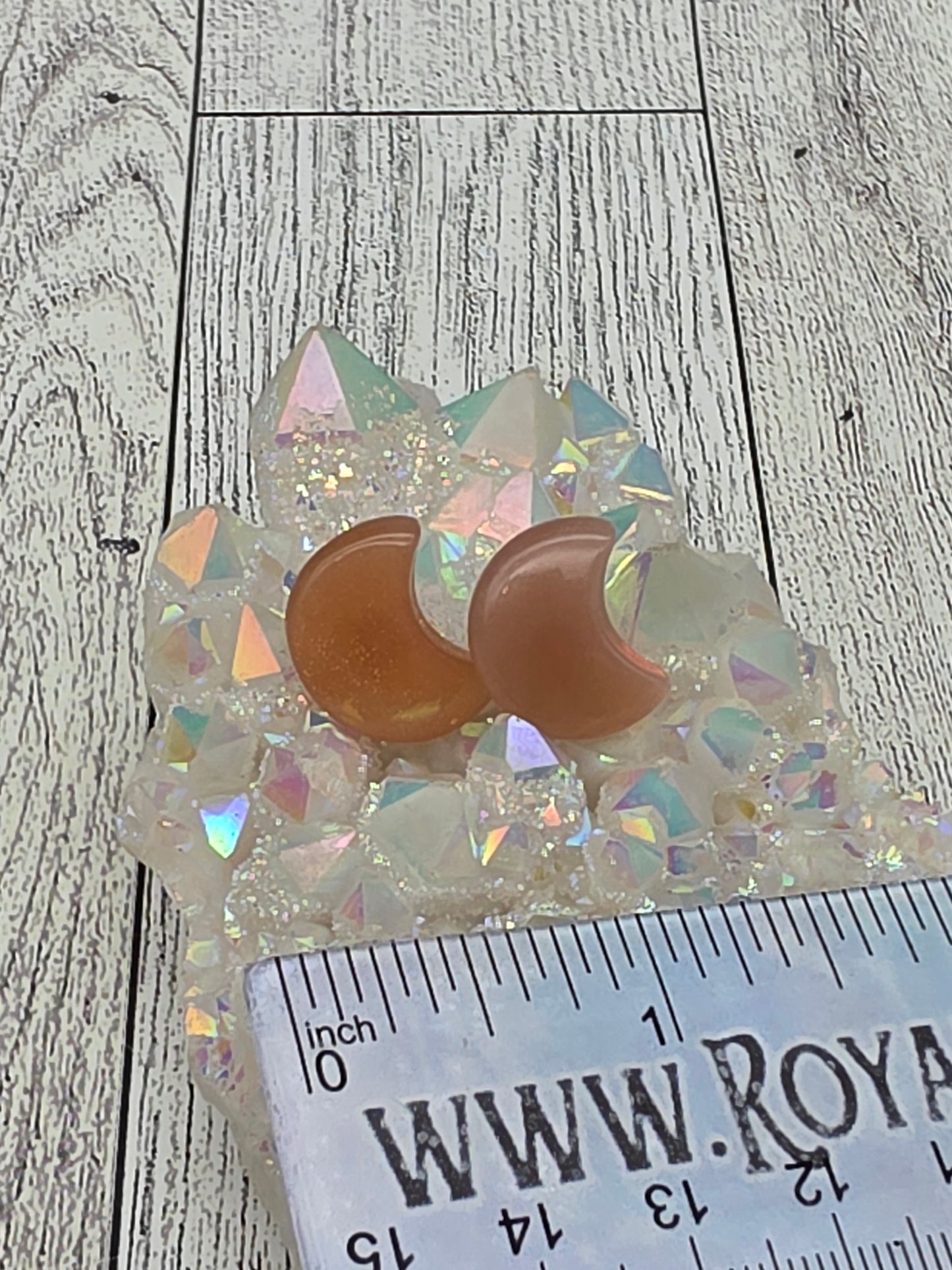 Crystal Moon Earrings