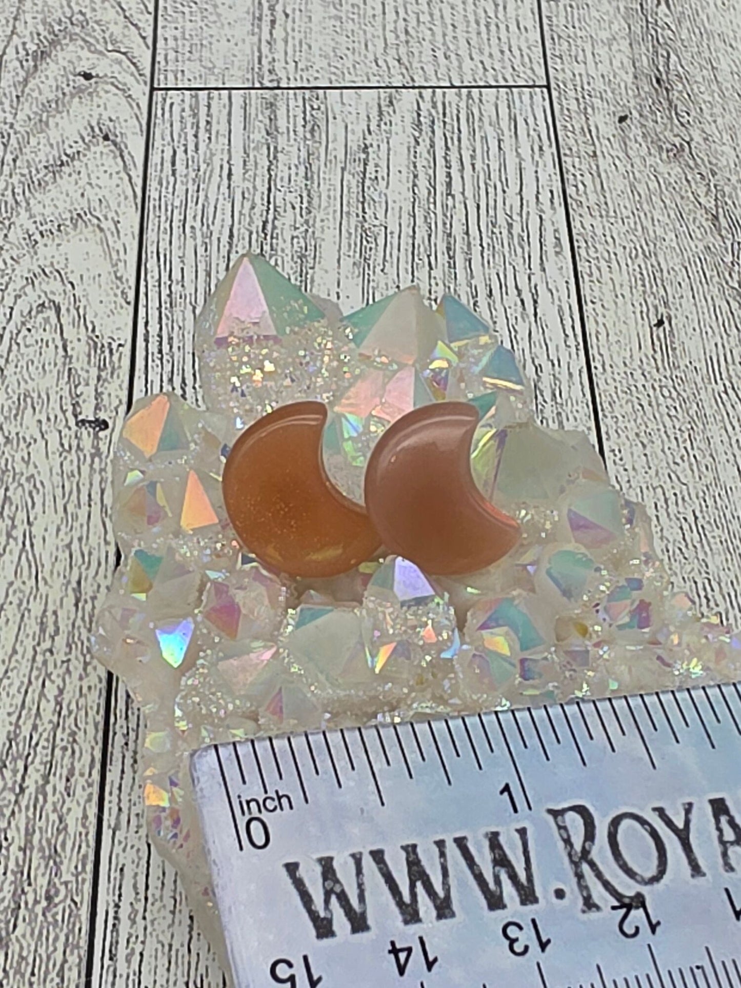 Crystal Moon Earrings - image 8