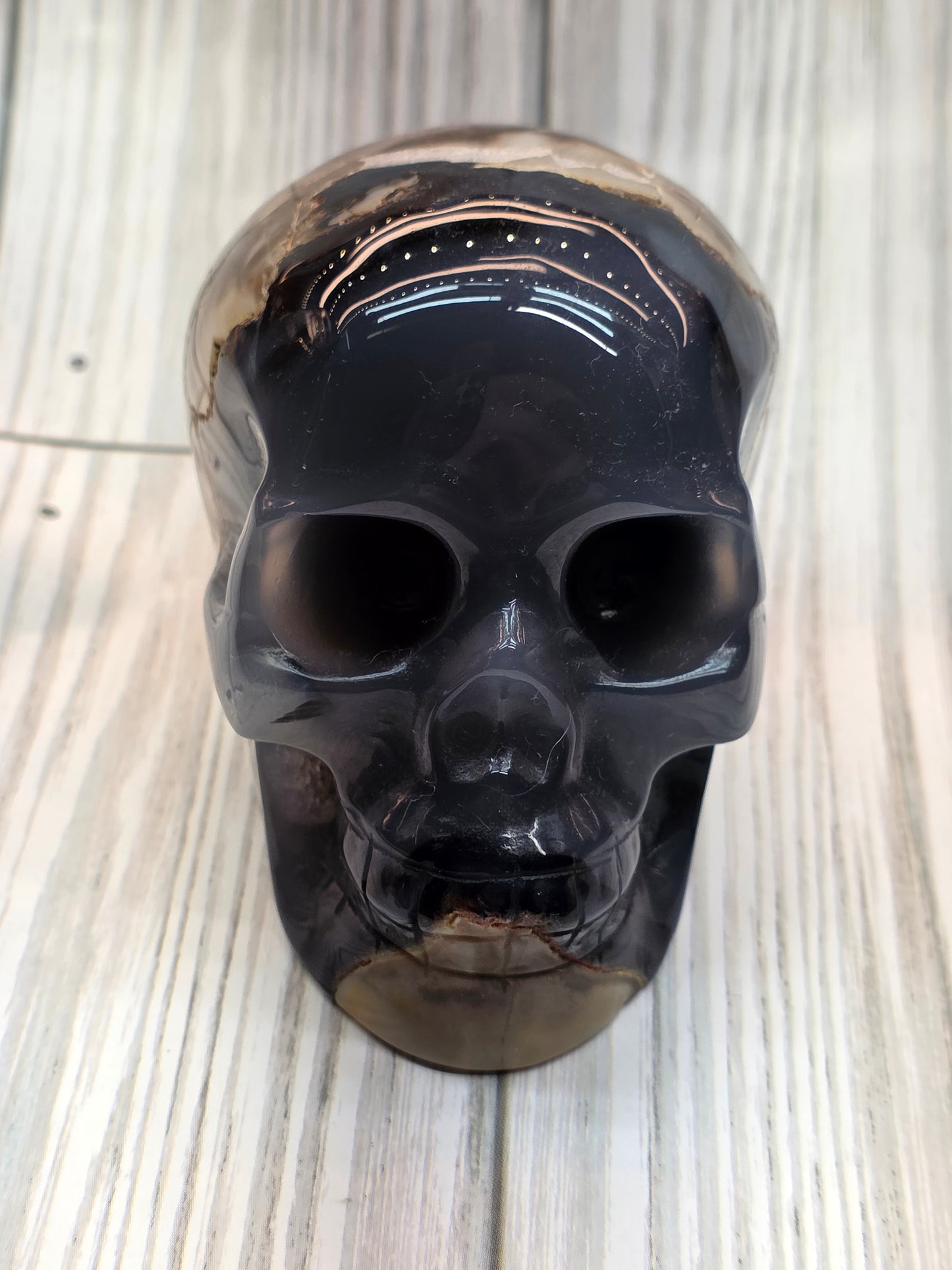 Volcanic Agate Skull