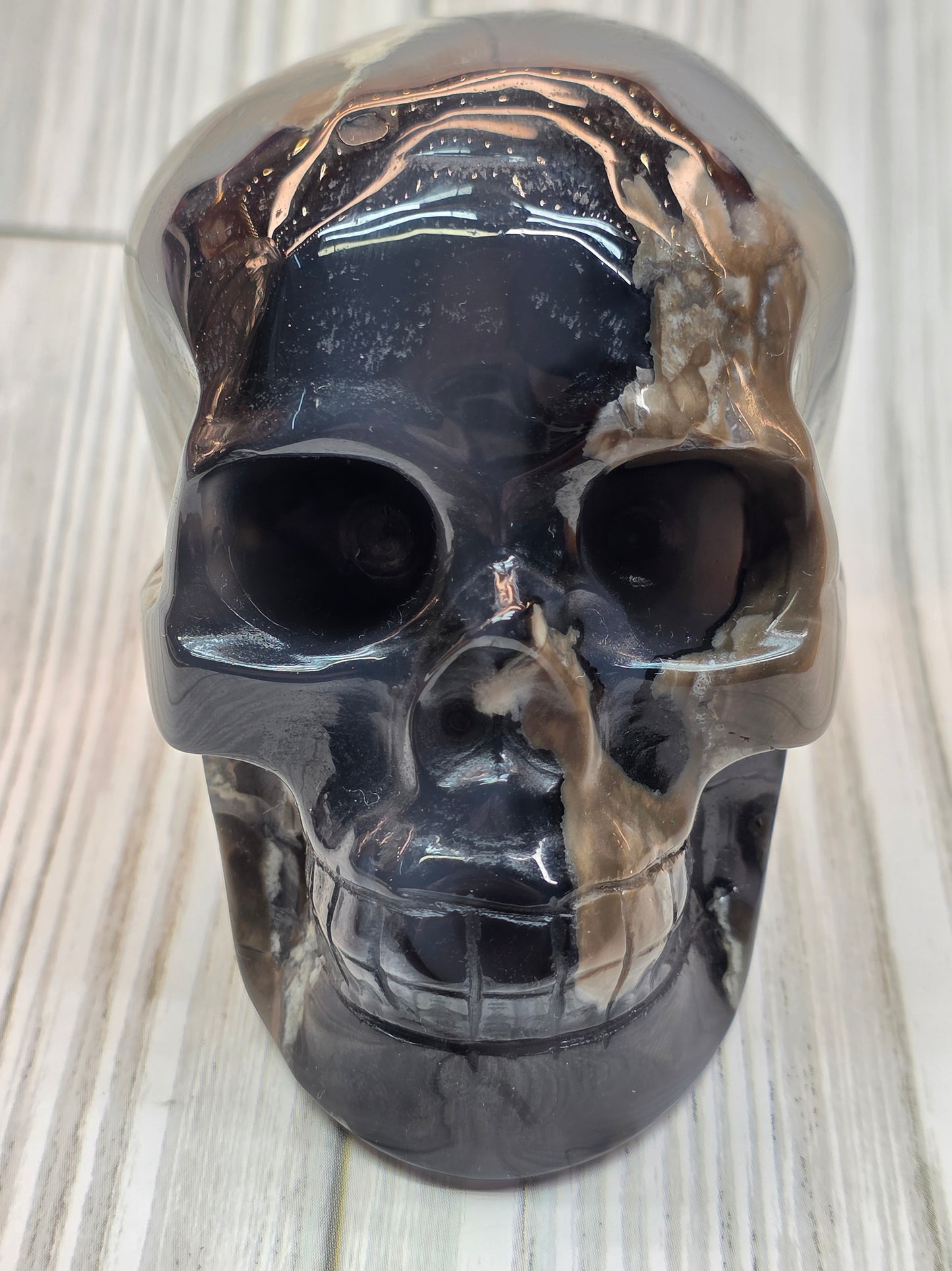 Volcanic Agate Skull